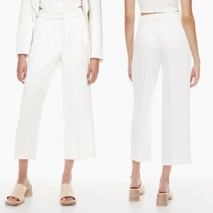 NWT Aritzia Effortless Cropped Pant - Light Birch